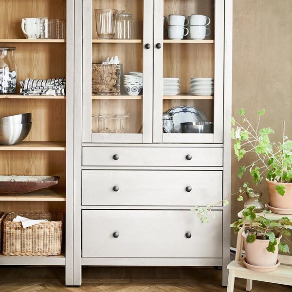 [IKEA/イケア/通販]HEMNES ヘムネス収納コンビネーション 扉/引き出し付き, ホワイト/ライトブラウンステイン,180x197 cm[EE](59649983) |  | 02