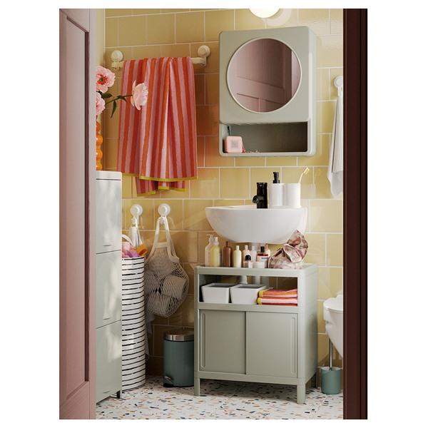 [IKEA/イケア/通販]IVOSJON イヴォーショーン洗面ベースキャビネット, 引き戸付き/グリーン,50x33x57 cm[C](597293) |  | 01