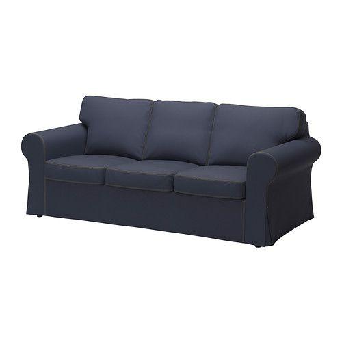 IKEA/イケア EKTORP 3人掛けソファ, ヨーンスボーダ ブルー | 