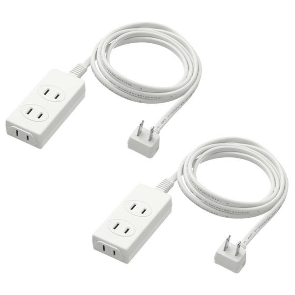 【IKEA/イケア/通販】KOPPLA コップラ 電源タップ 3個口, アース無 ホワイト[A](60097928) | 