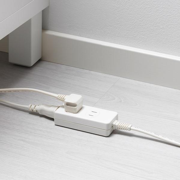 【IKEA/イケア/通販】KOPPLA コップラ 電源タップ 3個口, アース無 ホワイト[A](60097928) |  | 01
