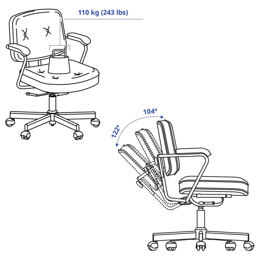 [IKEA/イケア/通販]ALEFJALL アレフィェル オフィスチェア， グラン ベージュ[E](60320225)_2