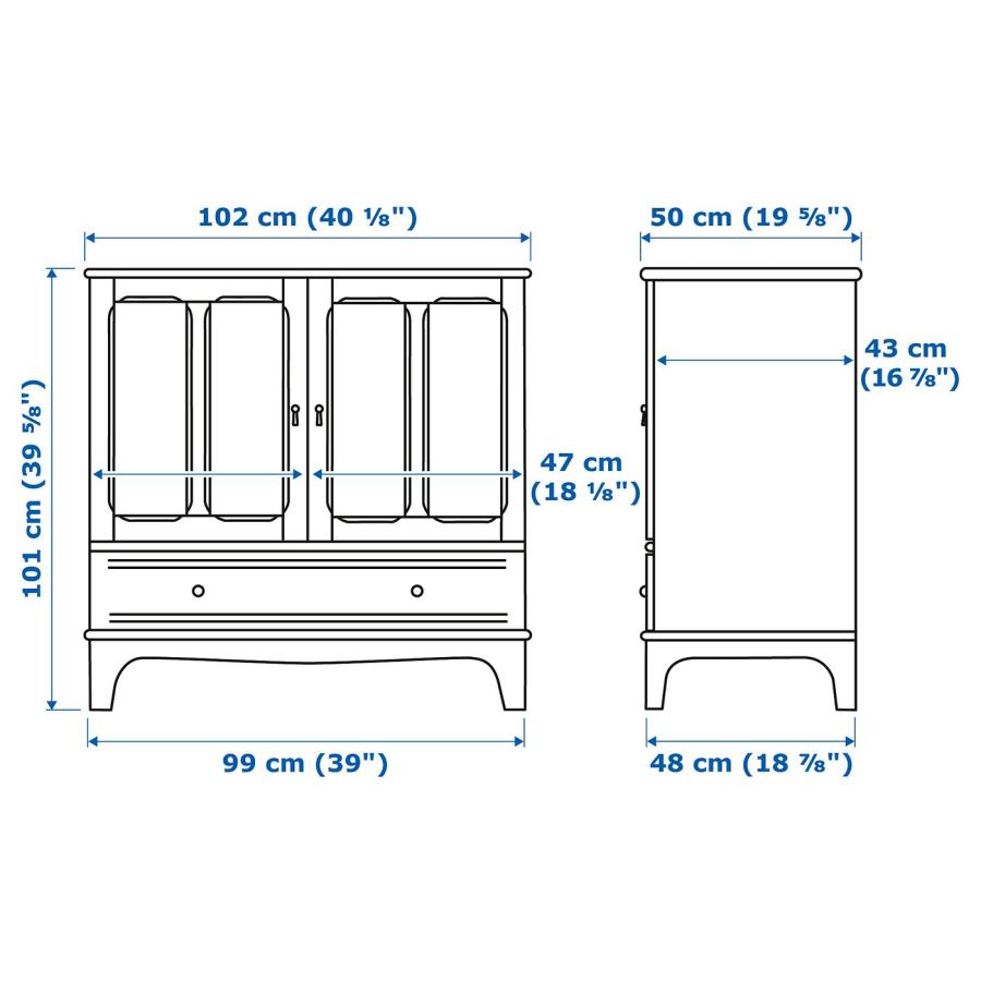 [IKEA/イケア/通販]LOMMARP ロマルプ キャビネット, ダークブルーグリーン, 102x101 cm[3](60415469) |  | 08