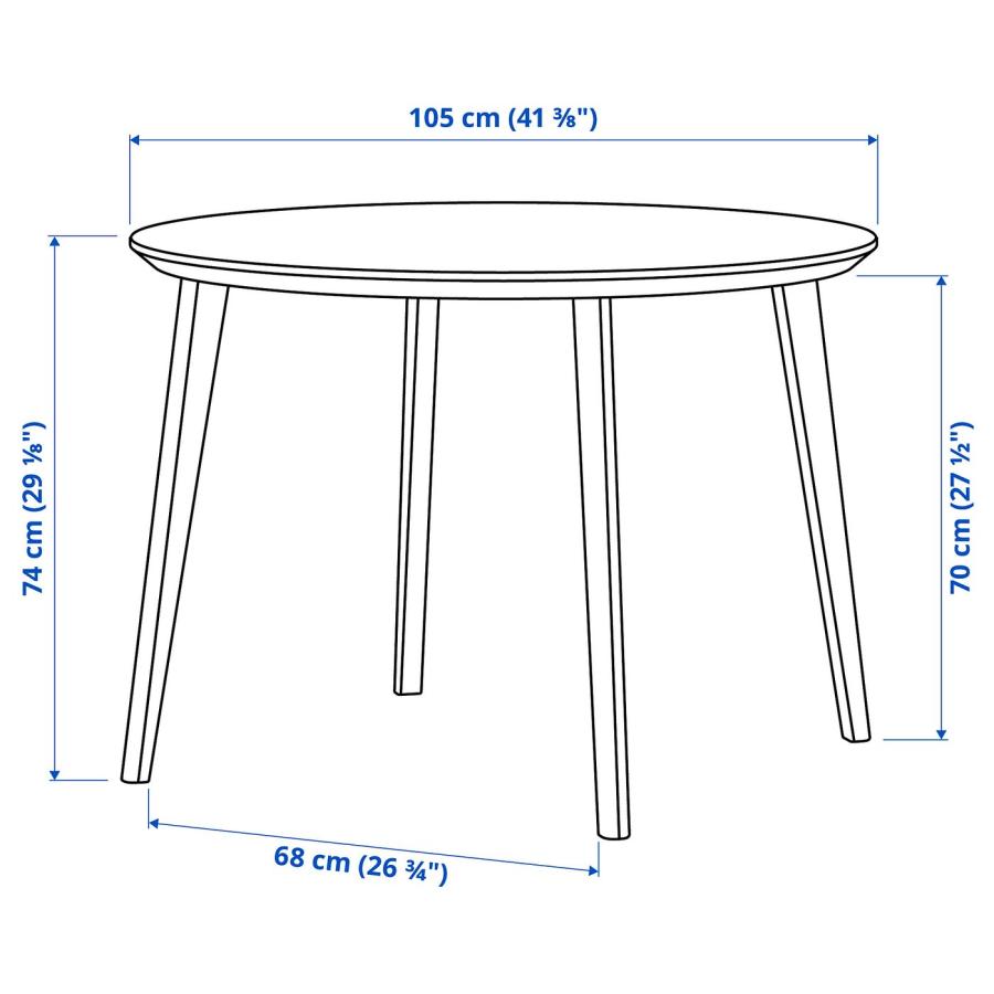 [IKEA/イケア/通販]LISABO リーサボー テーブル, アッシュ材突き板, 105 cm[K](60416497) |  | 09