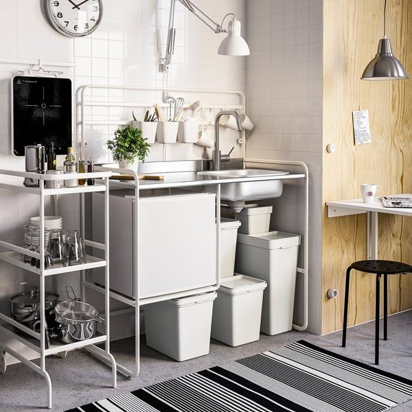 [IKEA/イケア/通販]HALLBAR ホルバルふた付きゴミ箱, ライトグレー,3 l[A](60432195) |  | 04
