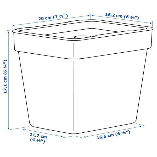 [IKEA/イケア/通販]HALLBAR ホルバルふた付きゴミ箱, ライトグレー,3 l[A](60432195) |  | 09