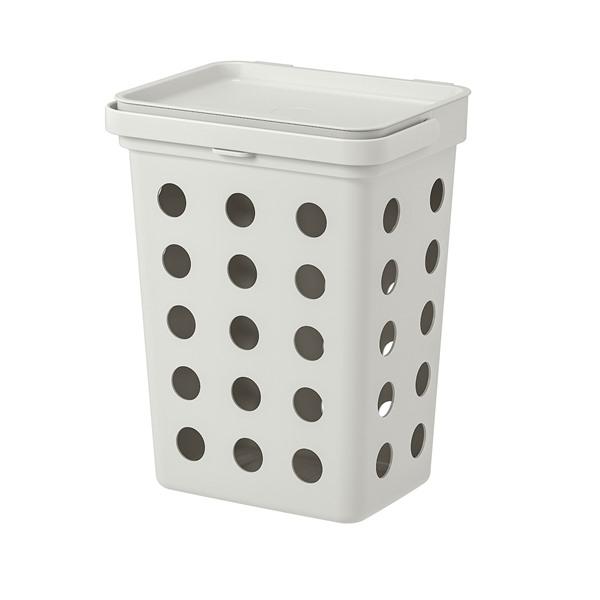 【IKEA/イケア/通販】HALLBAR ホルバル 生ゴミ用ふた付きゴミ箱, ライトグレー[CA](60433883) | 