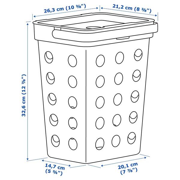 [IKEA/イケア/通販]HALLBAR ホルバル生ゴミ用ふた付きゴミ箱, ライトグレー,10 l[C](60433883) |  | 10