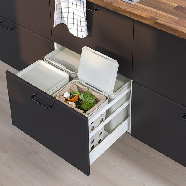 [IKEA/イケア/通販]HALLBAR ホルバル生ゴミ用ふた付きゴミ箱, ライトグレー,10 l[C](60433883) |  | 01