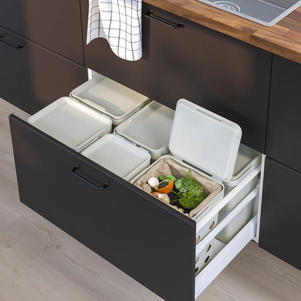 [IKEA/イケア/通販]HALLBAR ホルバル生ゴミ用ふた付きゴミ箱, ライトグレー,10 l[C](60433883) |  | 05