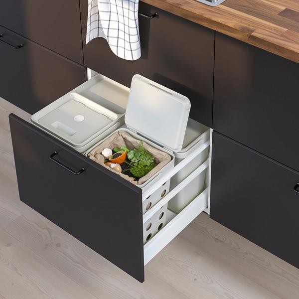 [IKEA/イケア/通販]HALLBAR ホルバル生ゴミ用ふた付きゴミ箱, ライトグレー,10 l[C](60433883) |  | 07