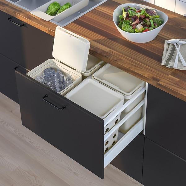 [IKEA/イケア/通販]HALLBAR ホルバル生ゴミ用ふた付きゴミ箱, ライトグレー,10 l[C](60433883) |  | 08