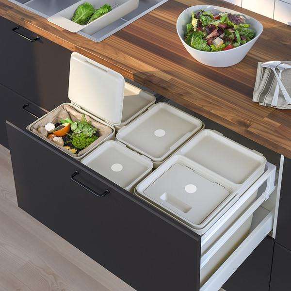 [IKEA/イケア/通販]HALLBAR ホルバル生ゴミ用ふた付きゴミ箱, ライトグレー,10 l[C](60433883) |  | 09