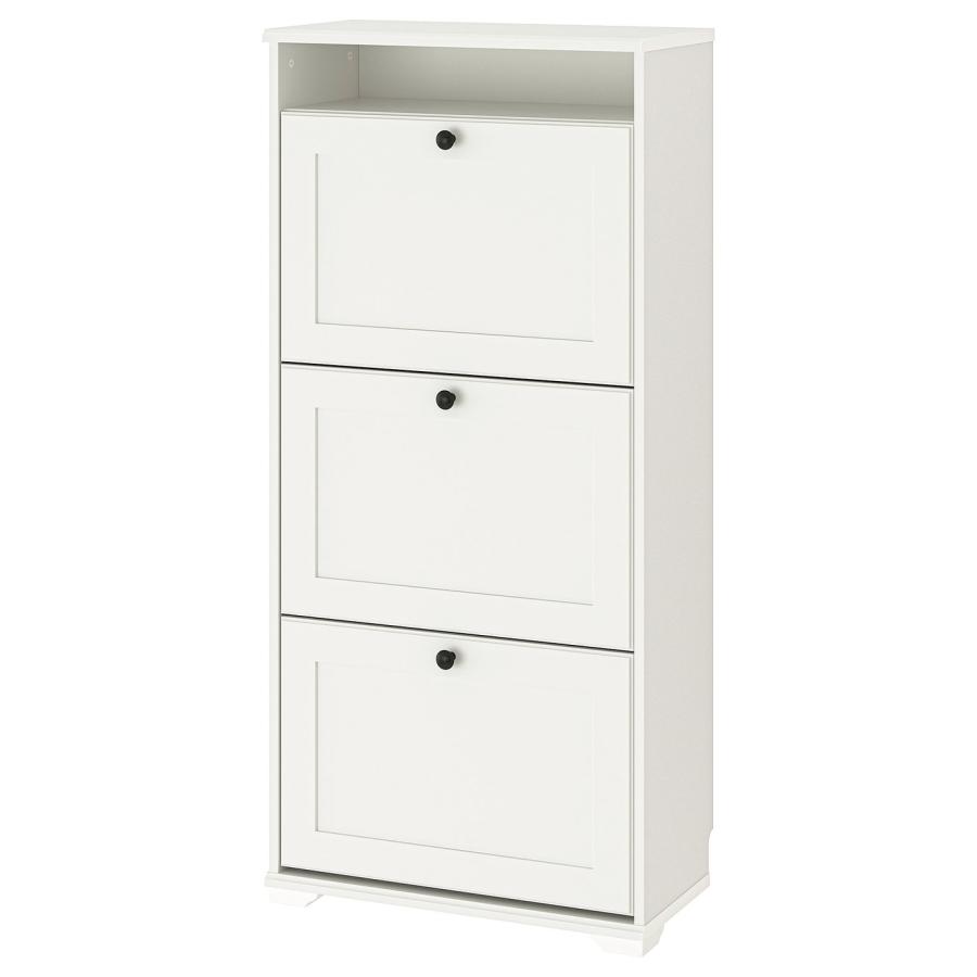 [IKEA/イケア/通販]BRUSALI ブルサリ シューズボックス3段, ホワイト, 61x30x130 cm[H](60480394) | 