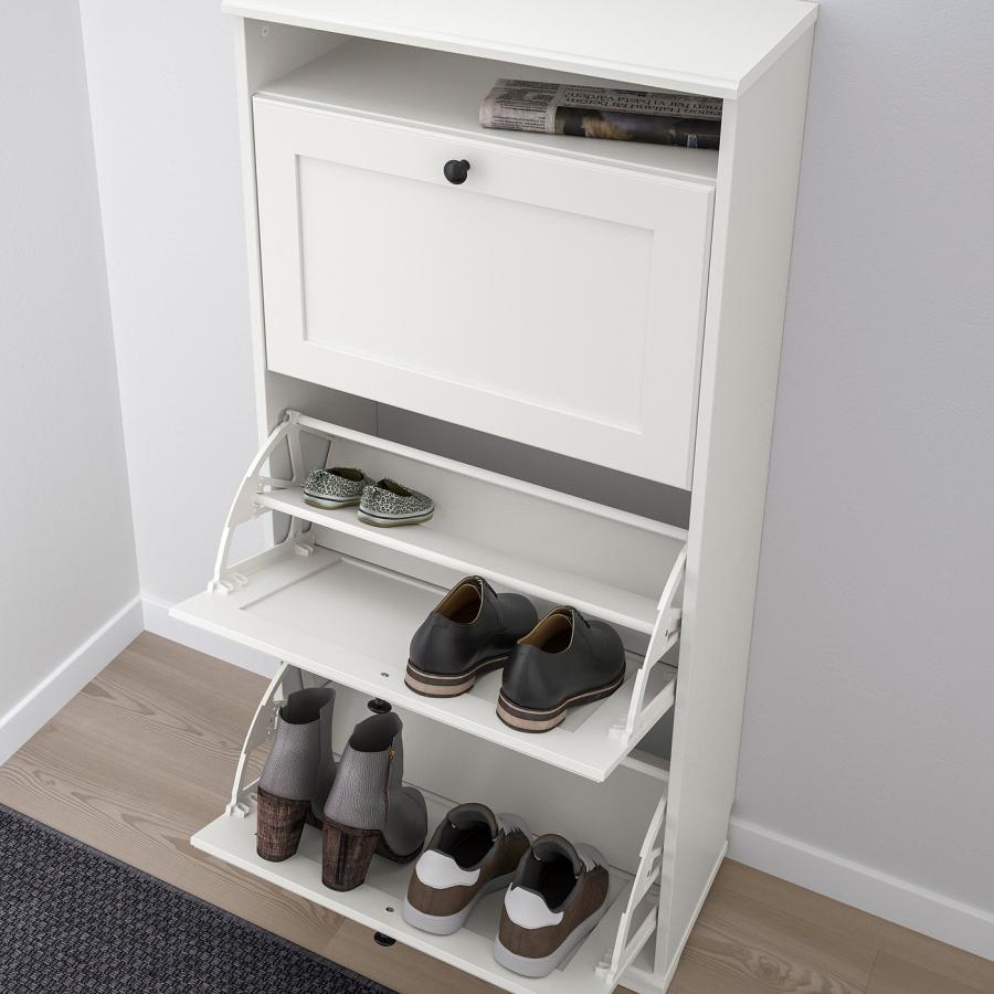 [IKEA/イケア/通販]BRUSALI ブルサリ シューズボックス3段, ホワイト, 61x30x130 cm[H](60480394) |  | 02