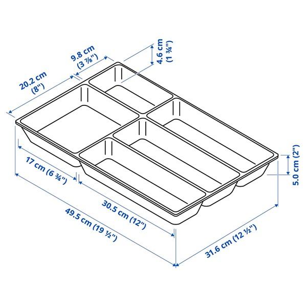 [IKEA/イケア/通販]UPPDATERA ウップダテラカトラリートレイ, ホワイト,32x50 cm[C](60486414) |  | 04