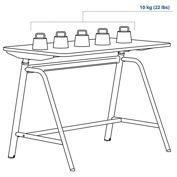 IKEA/イケア/通販]GLADHOJDEN グラードホイデンデスク 昇降式