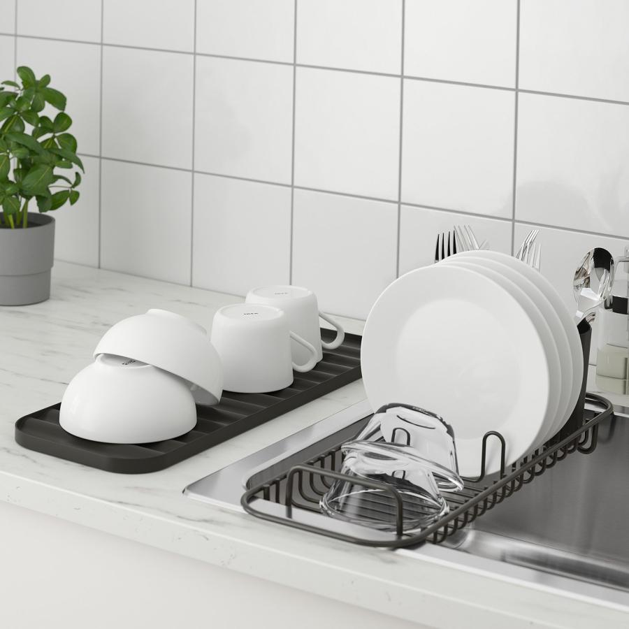 [IKEA/イケア/通販]LILLHAVET リルハーヴェト マルチ水切りラック, チャコール[B](60503475) |  | 03