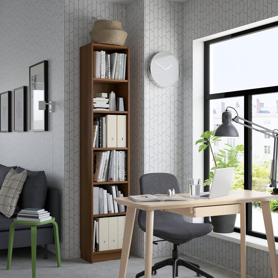 [IKEA/イケア/通販]BILLY ビリー 本棚, ブラウン ウォールナット調, 40x28x202 cm[K](60508642) |  | 01