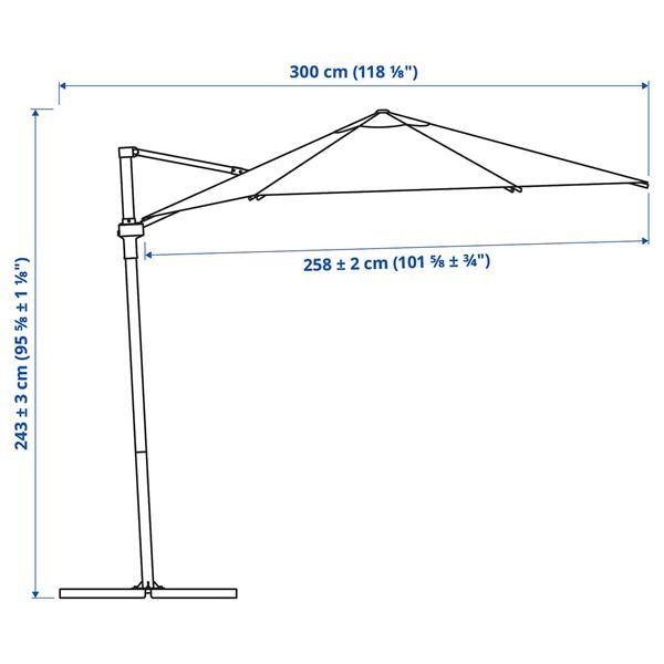 [IKEA/イケア/通販]HOGON ホーゴーンハンギングパラソル, グレー,270 cm[I](60515746) |  | 08