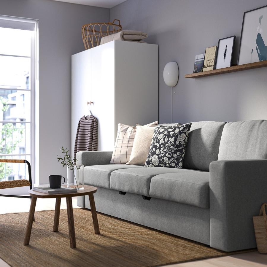 超美品☆IKEA ソファベッド 3人掛け グレー IKEA/イケア/通販]BARSLOV ボースローブ 3人掛けソファベッド