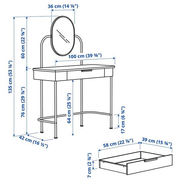 IKEA/イケア/通販]GRAFJALLET グローフェレットドレッサー, チャコール