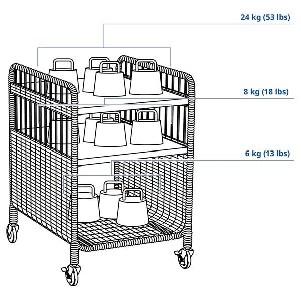 [IKEA/イケア/通販]FRYKSAS フリークソース収納ユニット キャスター付, 籐,37x53 cm[D](60574175) |  | 03