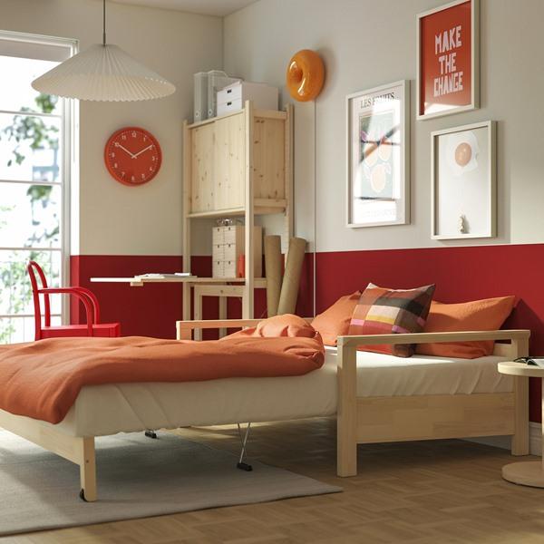 [IKEA/イケア/通販]TORNSBORG トルンスボリ2人掛けソファベッド, ナッゲン ベージュ/パイン材[JL](60586102) |  | 03