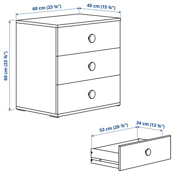 [IKEA/イケア/通販]GODISHUS グーディスフースチェスト（引き出し×3）, ホワイト,60x40x60 cm[D](60598096) |  | 03