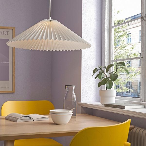[IKEA/イケア/通販]KUDDLAVA クッドラーヴァペンダントランプシェード, プリーツ入 ホワイト,59 cm[A](60601193) |  | 01