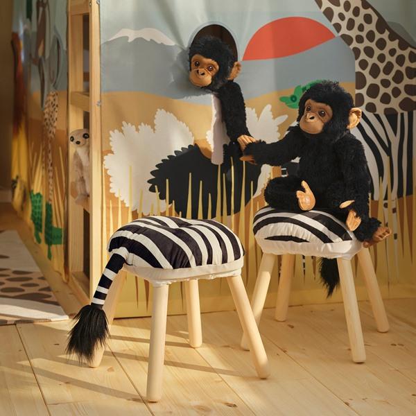 [IKEA/イケア/通販]SANDLOPARE サンドローパレスツール用カバー, ブラック ホワイト/シマウマ模様,38 cm[B](60603210) |  | 02