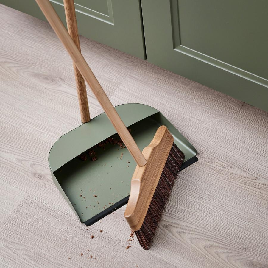 [IKEA/イケア/通販]VINDSIKT ヴィンドシクト ちり取り/ほうき, 竹/グレーグリーン[AC](60608118) |  | 04
