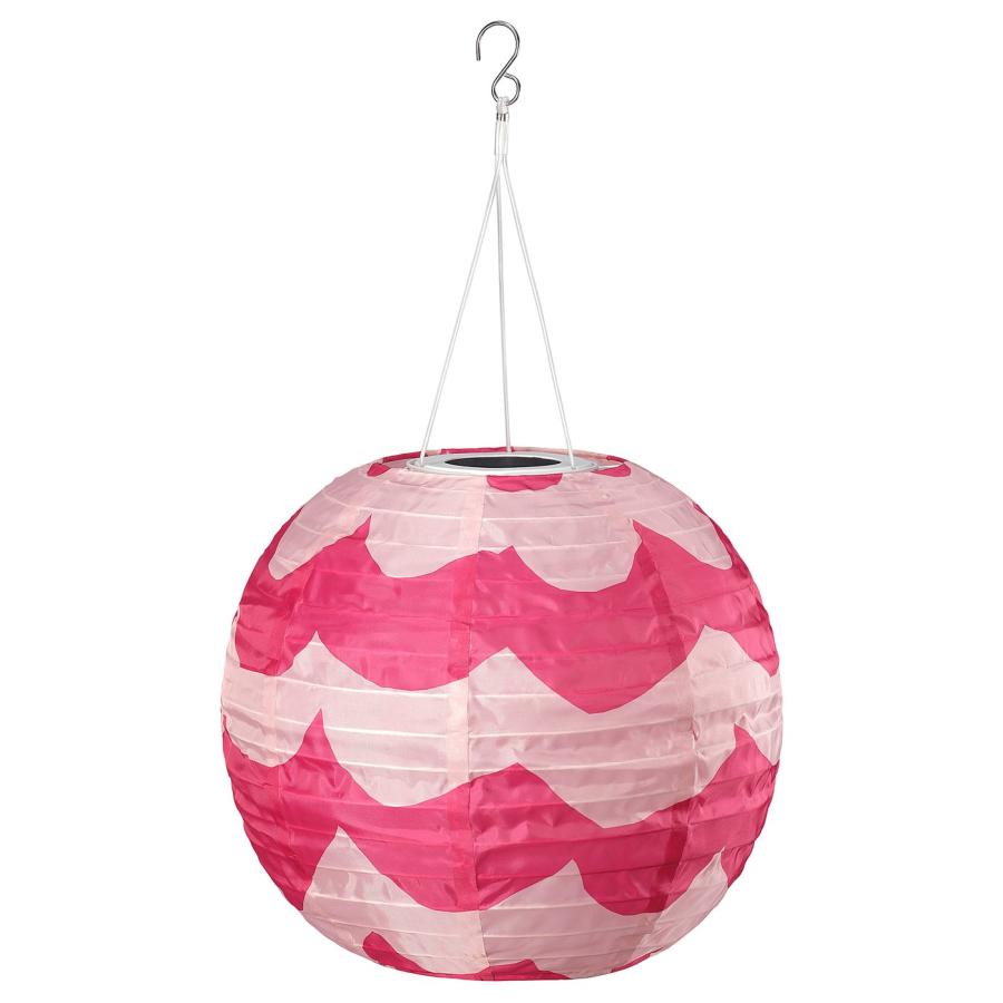 [IKEA/イケア/通販]SOLVINDEN ソルヴィンデン LED太陽電池式ペンダントランプ, 屋外用 球形/ピンク ダークピンク, 30 cm[B](60614713) | 