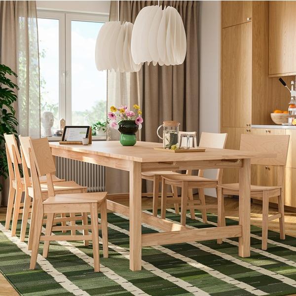 [IKEA/イケア/通販]KARSKAR カールシェール伸長式テーブル, ゴムノキ,240/300x100 cm[4](60617981) |  | 01