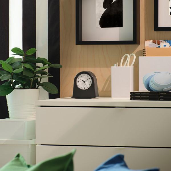 [IKEA/イケア/通販]KARRSANGARE シェルソンガレ目覚まし時計, ブラック,11x7x11 cm[A](60619701) |  | 01