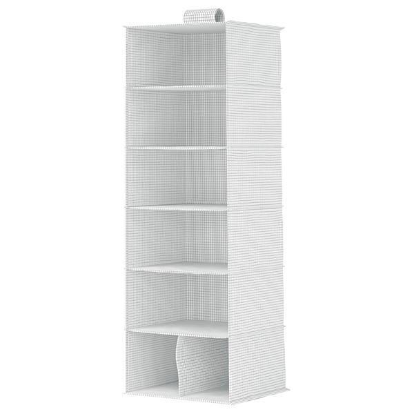 [IKEA/イケア/通販]STUK ストゥークハンギング収納 6段/仕切り付き, ホワイト/ブラック,30x30x90 cm[B](60621544) | 