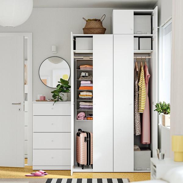 [IKEA/イケア/通販]STUK ストゥークハンギング収納 6段/仕切り付き, ホワイト/ブラック,30x30x90 cm[B](60621544) |  | 03