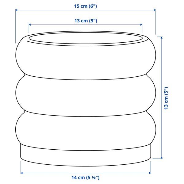 [IKEA/イケア/通販]HASSELBUKETT ハッセルブケット鉢カバー, 室内/屋外用/ブラウンイエロー,12 cm[A](60621822) |  | 04