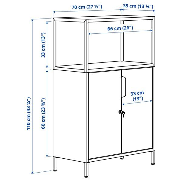 [IKEA/イケア/通販]TROTTEN トロッテンキャビネット 扉付, ライトグリーン,70x35x110 cm[E](60623963) |  | 01