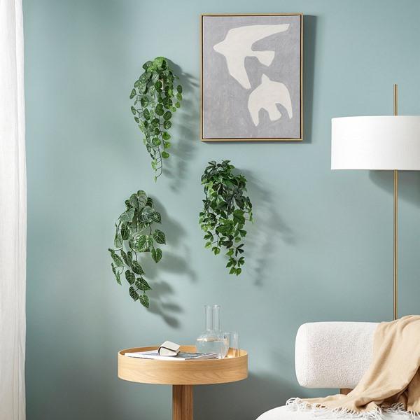 [IKEA/イケア/通販]FEJKA フェイカ人工植物3点セット, ウォールホルダー付き/室内/屋外用 グリーン[D](60630157) |  | 01