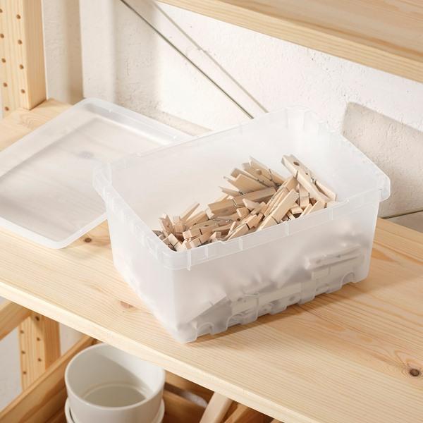 [IKEA/イケア/通販]UPPSNOFSAD ウップスノフサドふた, 透明ホワイト,25x17 cm[A](60644282) |  | 01