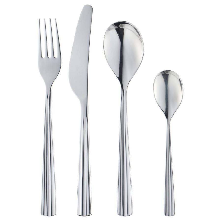 [IKEA/イケア/通販]SJUGALSHAJ シューエルシャイ カトラリー24点セット, ステンレススチール[A](00614570) | 