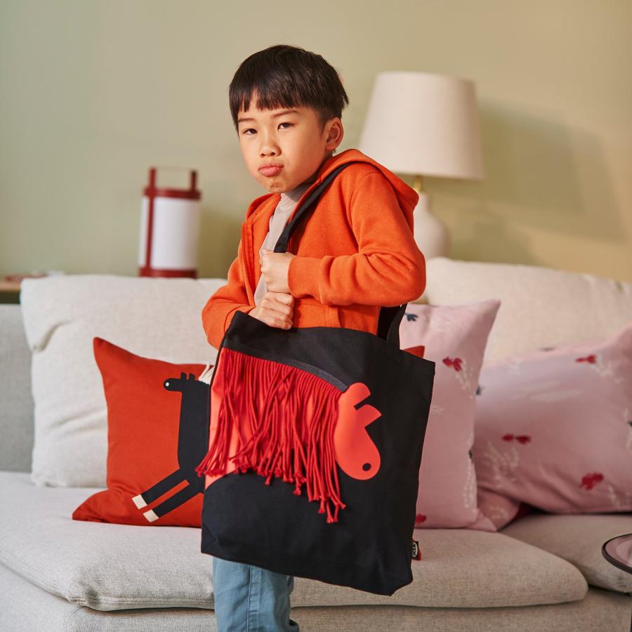 [IKEA/イケア/通販]FOSSTA フォスッタ バッグ, ウマ/ブラック レッド[C](00617521) |  | 02