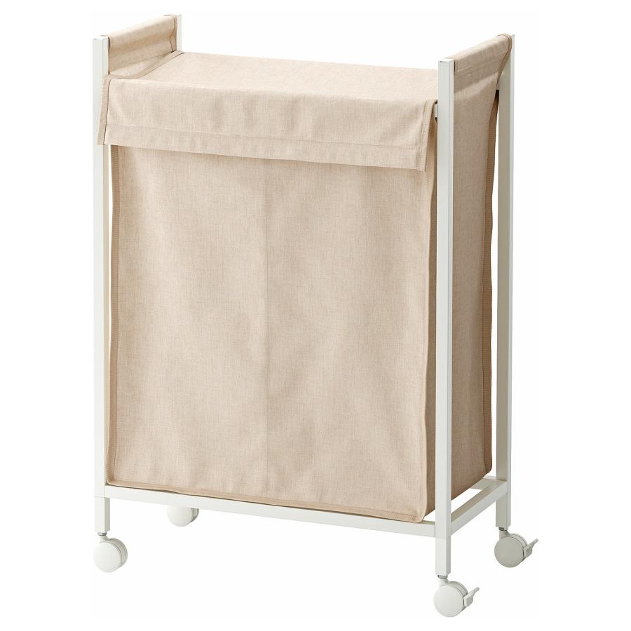 [IKEA/イケア/通販]ENHET エーンヘート ランドリーバッグ キャスター付き, ホワイト, 80 l[D](00618728) | 