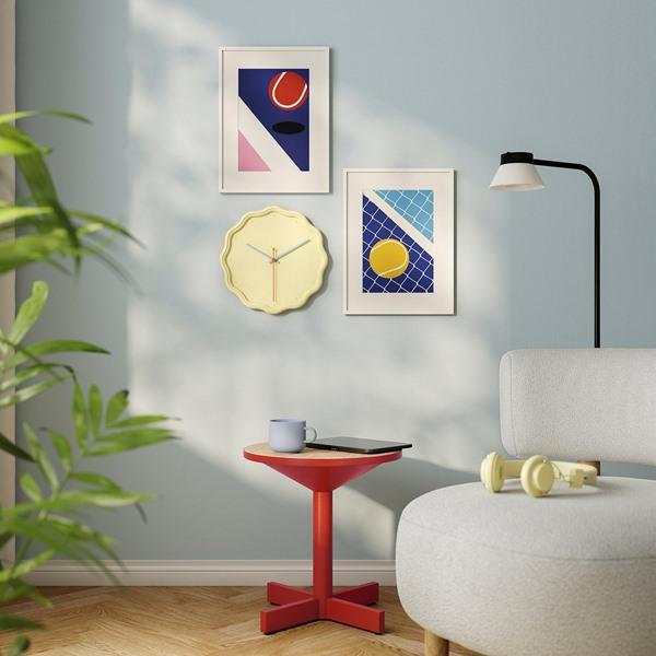 [IKEA/イケア/通販]LAVSKRIKA ラヴスクリカ静音 掛け時計, 花形 イエロー,31 cm[B](619704) |  | 01