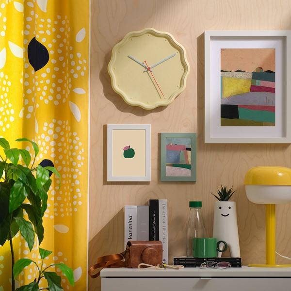 [IKEA/イケア/通販]LAVSKRIKA ラヴスクリカ静音 掛け時計, 花形 イエロー,31 cm[B](619704) |  | 02
