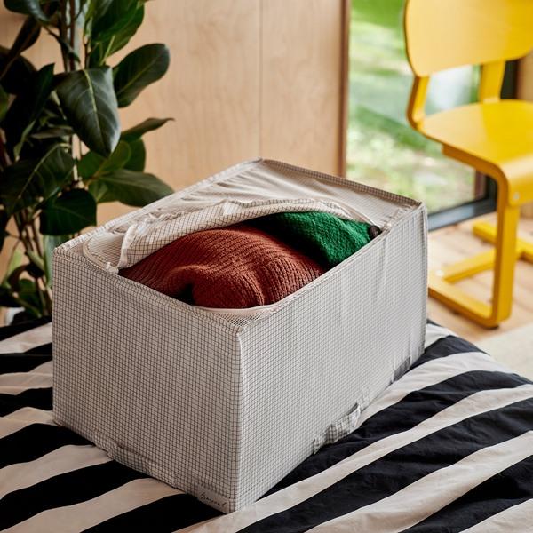 [IKEA/イケア/通販]STUK ストゥーク収納ケース, ホワイト/ブラック,34x51x28 cm[C](621537) |  | 02