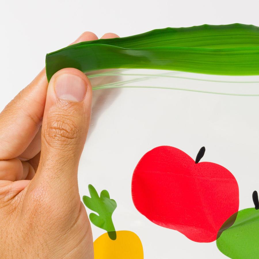 [IKEA/イケア/通販]ISTAD イースタード フリーザーバッグ, 果物/野菜 模様 グリーン, 1 l[A](00624606) |  | 01