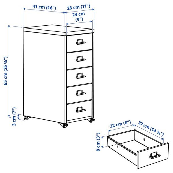 [IKEA/イケア/通販]HELMER ヘルメル引き出しユニット キャスター付き, レッド,28x44x65 cm[D](625026) |  | 02