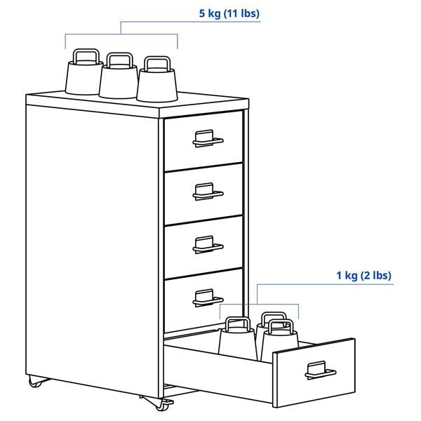 [IKEA/イケア/通販]HELMER ヘルメル引き出しユニット キャスター付き, レッド,28x44x65 cm[D](625026) |  | 03